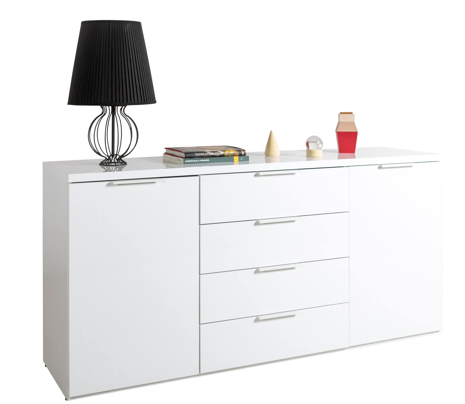 Composad Mundi madia 2 ante 4 cassetti bianco 170,9 cm
