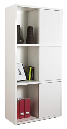 Composad Privilegio Libreria Alta 3 Ante Scorrevoli Bianco