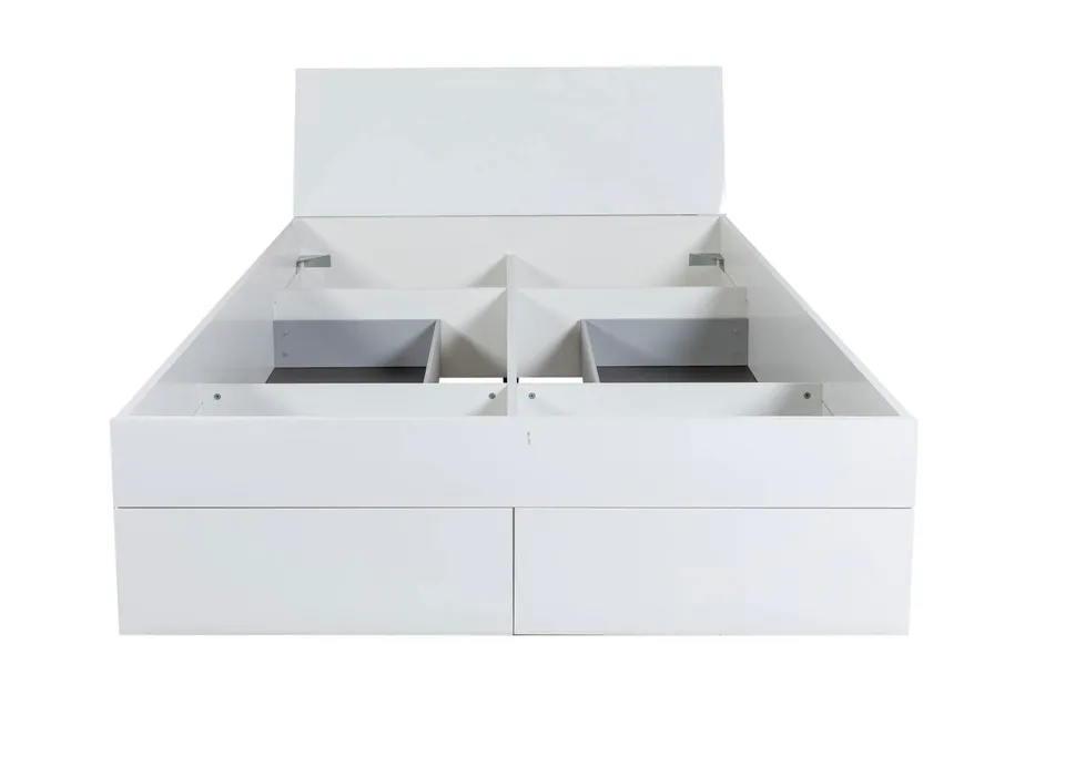 Composad Storage letto francese 4 cassetti bianco 140x200