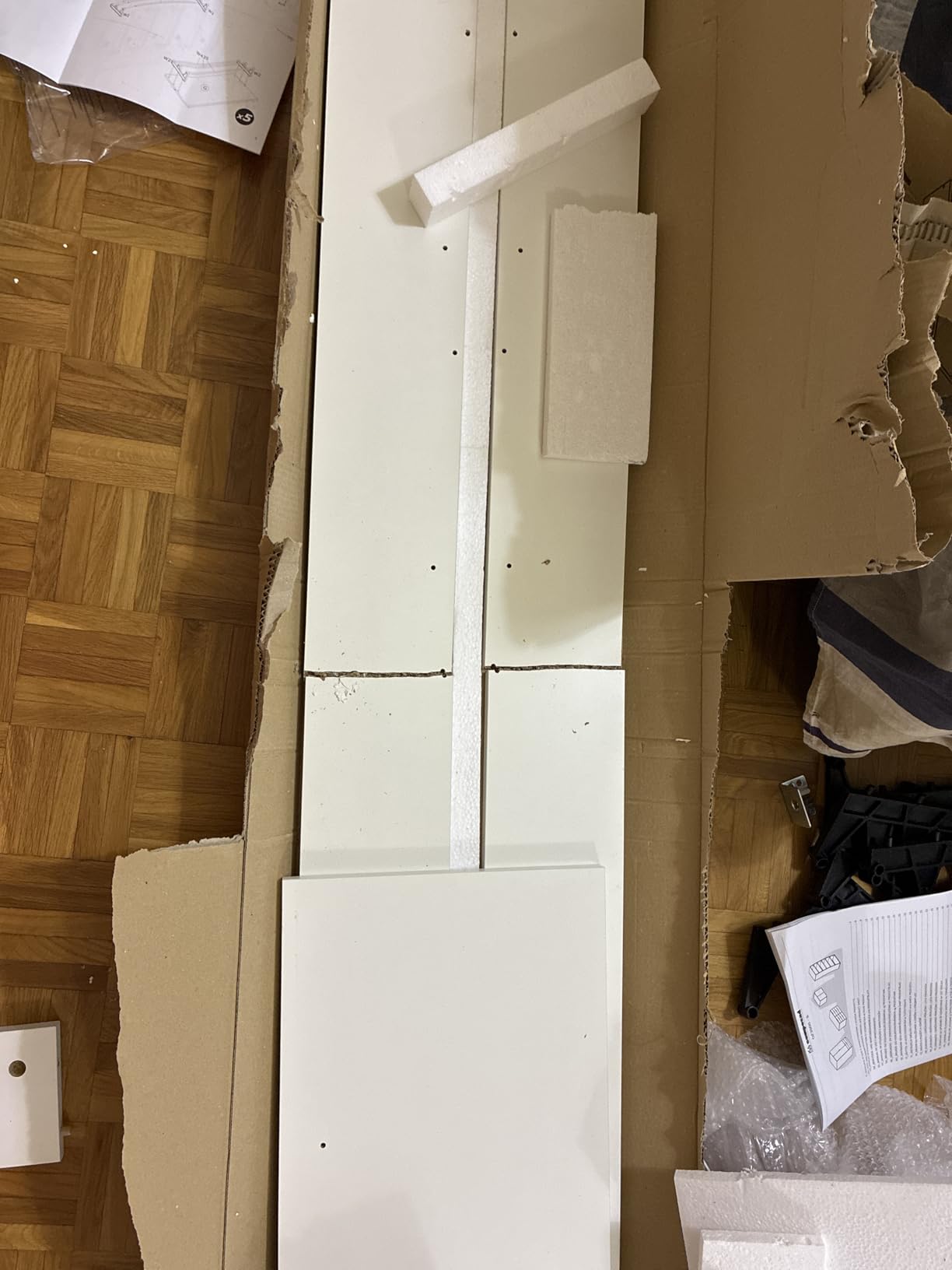 COMPOSAD Facile scarpiera 5 ribalte bianca 15 paia slim