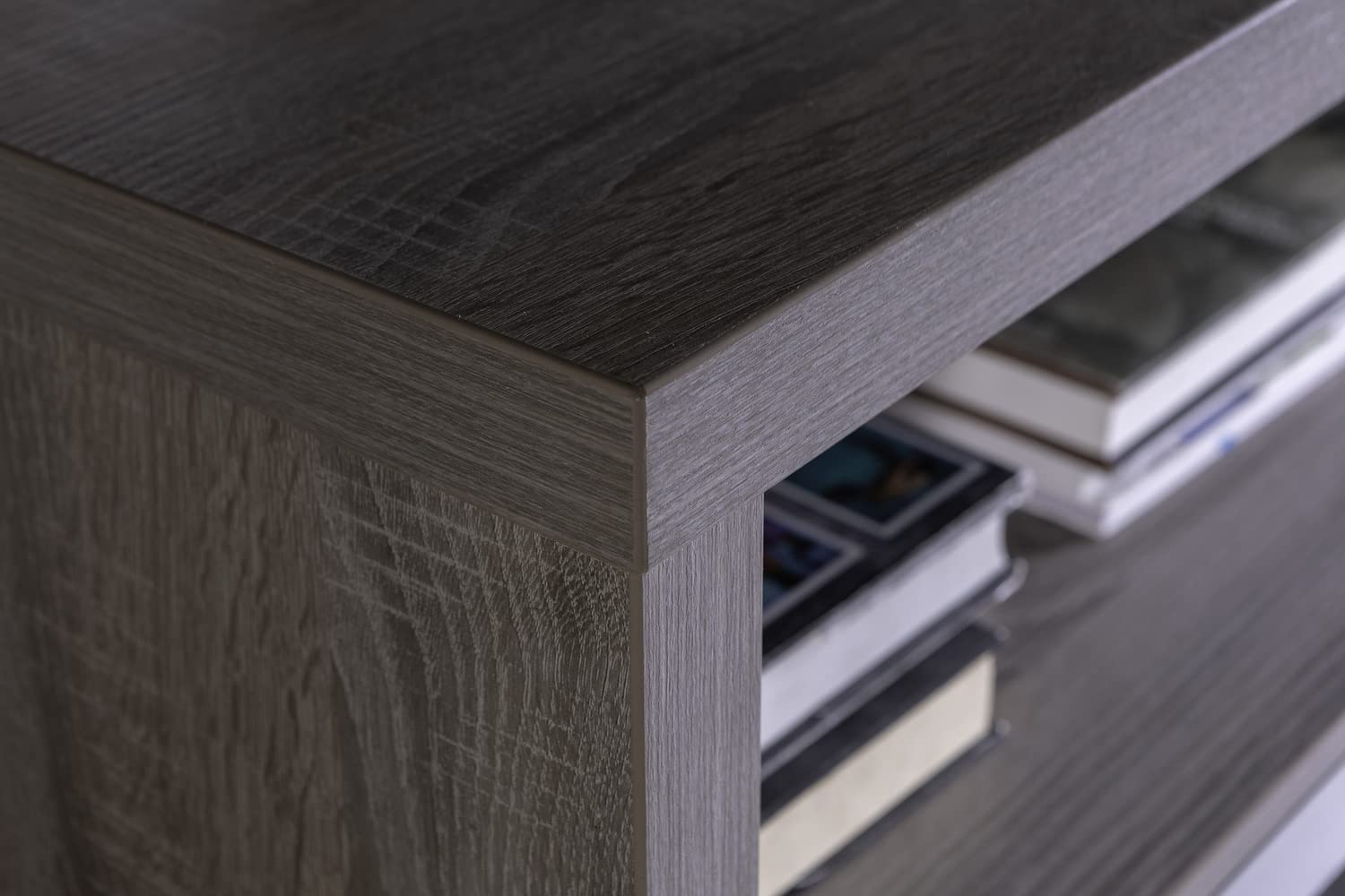 Composad cassettiera 6 cassetti e vano rovere e grigio