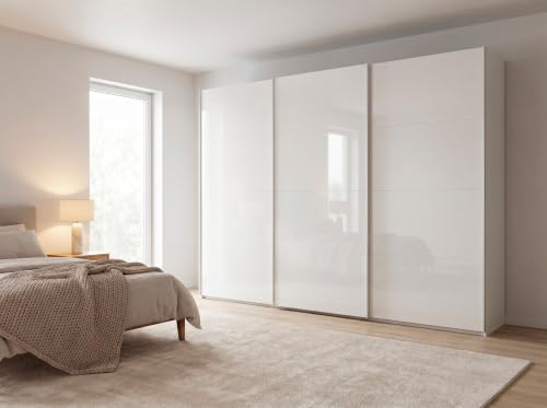 Composad Systema Armadio 3 Ante Scorrevoli Bianco Laccato 304 cm