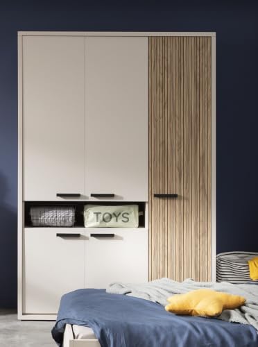 Composad Bravo armadio 5 ante 147,7 cm grigio cashmere cameretta